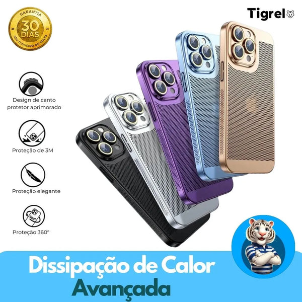 Capa de IPhone Respirável com Dissipação de Calor - Tigrelo AirFlow® - Loja Tigrelo