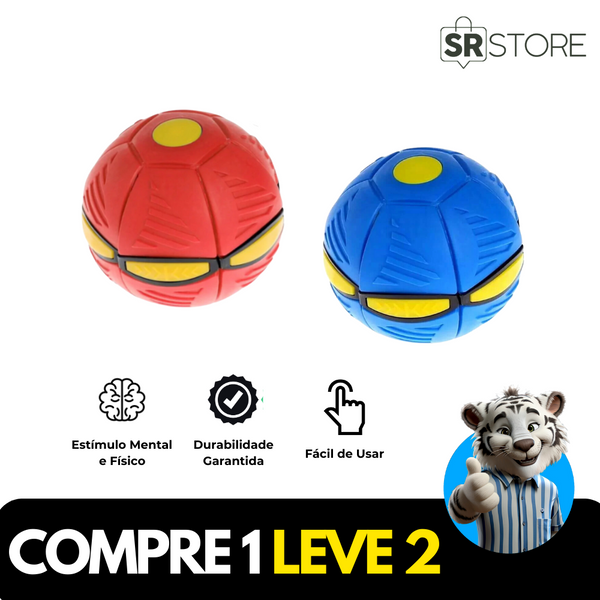 Brinquedo Frisbee e bola DiscoParty™ para Cachorro - COMPRE 1 LEVE 2 - Loja Tigrelo